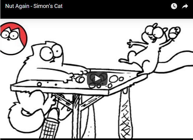 Funny Video:  Simon’s Cat in “Nut Again”